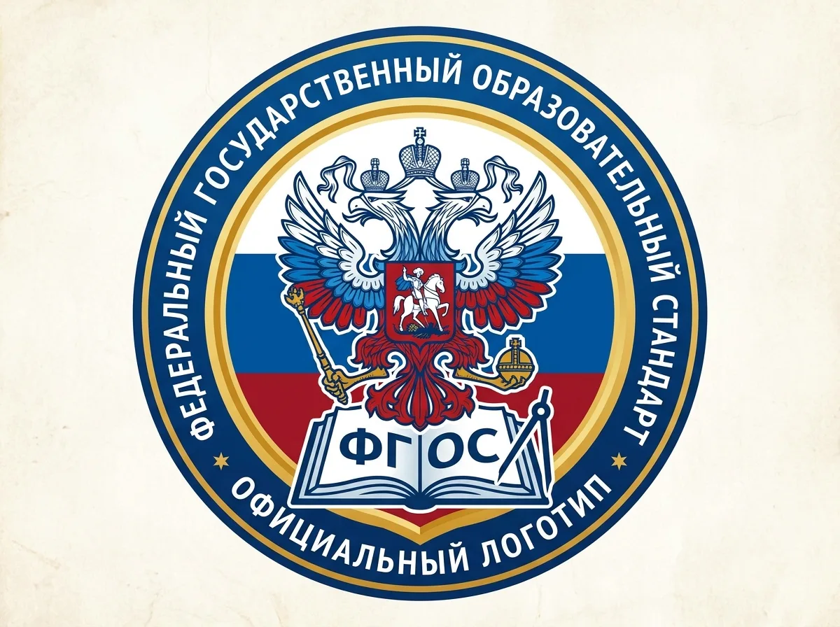 Знак ФГОС — федеральный государственный образовательный стандарт, официальный логотип